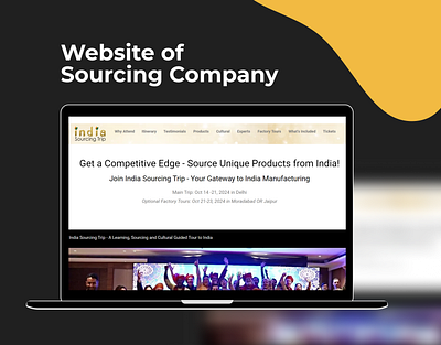 Website of Sourcing Company - Cligent Technologies eweb graphic design india logo online trip ui ux website