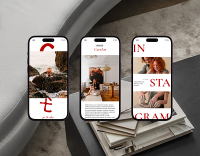 Ceramic Store Ecommerce Mobile Website ceramic store design mobile design shop site design ui ux web site