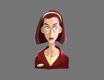 Character from Movie 2d art cartoon character digital art illustration portrait sketch