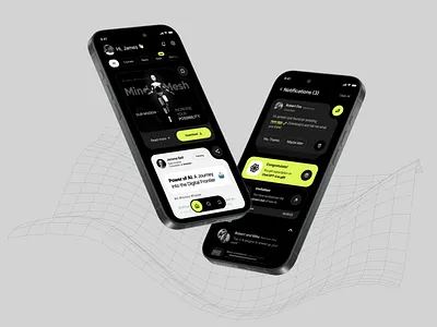 Mobile App UI ai animation app app design app ui black blog ui branding clean clean ui dark ui mobile mobile ui modern product design saas ui ux uxui white