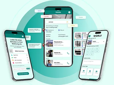Woblu - Simplify maintenance app design mobile app mobile app design ui user interface design ux design