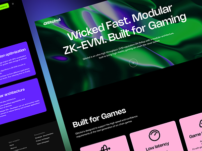 Glitchd - Behance case study 3d branding bright crypto design fireart fireart studio gaming ui ux