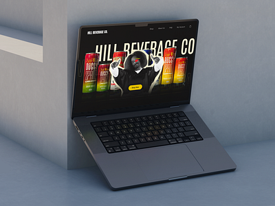 HILL BEVERAGE CO - HOME PAGE branding figma graphic design ui webdesign