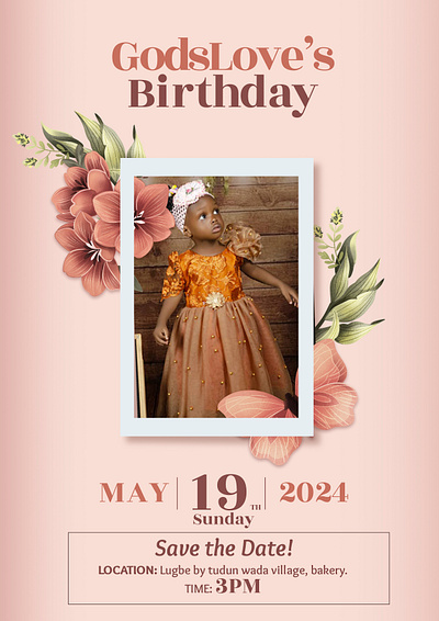 Birthday invitation design