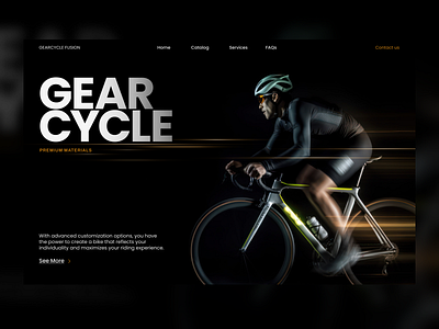 Bikes website concept design landingpage ui web design webui