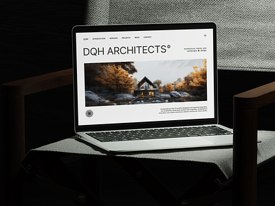 DQH Architecture concept branding design landingpage ui web design webui