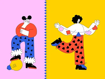 Character illustrations for Legal Design School app illustrations character character illustrations colorful icons illustration pattern ui web illustration