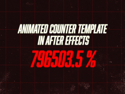 After Effects animated Counter after effects animation document graphic design motion graphics