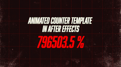 After Effects animated Counter after effects animation document graphic design motion graphics