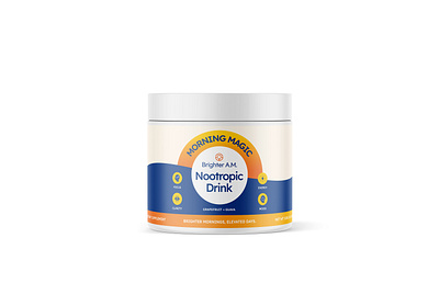 Morning Magic - Packaging Design abstract brighter healthy healthy supplement logo logo design modern nootropic nootropic design nootropic logo nootropic logo design nootropic packaging nootropic supplement supplement supplement design supplement packaging