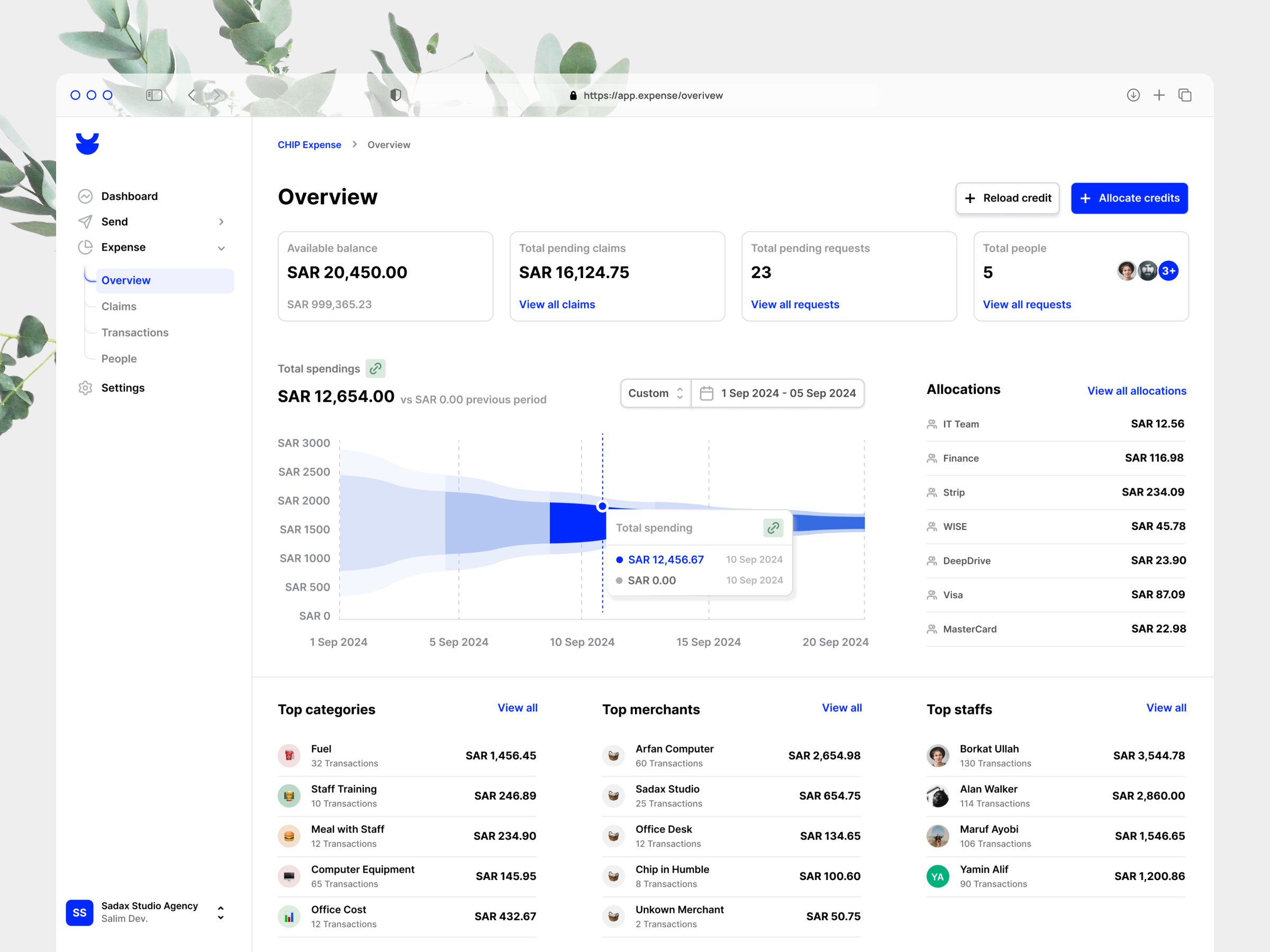 Example of Saa S UI/UX Design   Web App