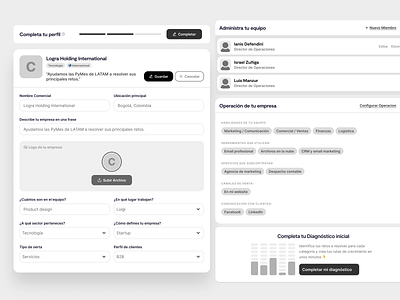 Wireframing - High Fidelity app bar card layout chips clean complete cover dashboard field flat high fidelity layout profile pymes ui ux ux design web wireframes wireframing