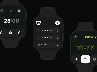 Weeny Time Tracker App Concept app apple apple watch ux watch