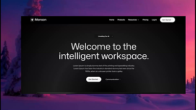 Inteligant workspace design in Figma & Webfow figma framer landingpage ui uiux user interface user research ux web design webflow