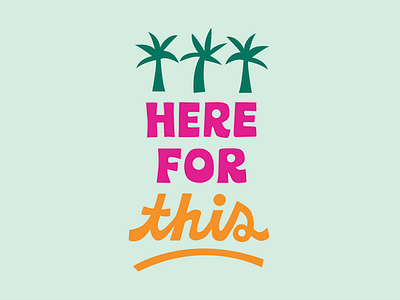 Title Lettering for Visit Florida (Tourism) beach branding florida handlettering illustration lettering marketing nature ocean outdoors palm tree tourism