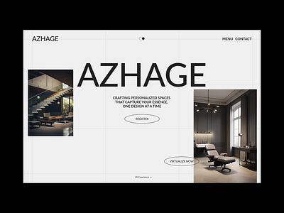 AZHAGE INTERIORS- Light theme Website branding interiordesign lighttheme ui ux websitedesign