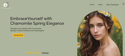 chamomile-spring beauty branding figma logo spring ui uiux webdesgin webdeveloper webflow