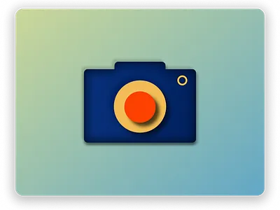 Daily UI 005 — App Icon app icon camera daily challenge daily ui dailyui design icon icon design lens logo neumorphism shadows ui