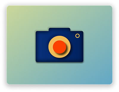 Daily UI 005 — App Icon app icon camera daily challenge daily ui dailyui design icon icon design lens logo neumorphism shadows ui