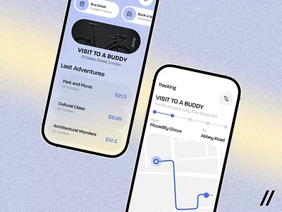 Travel Planner Mobile iOS App android app bicycle branding dashboard design interface ios map mobile planner purrweb tickets transportation travel trip ui ux