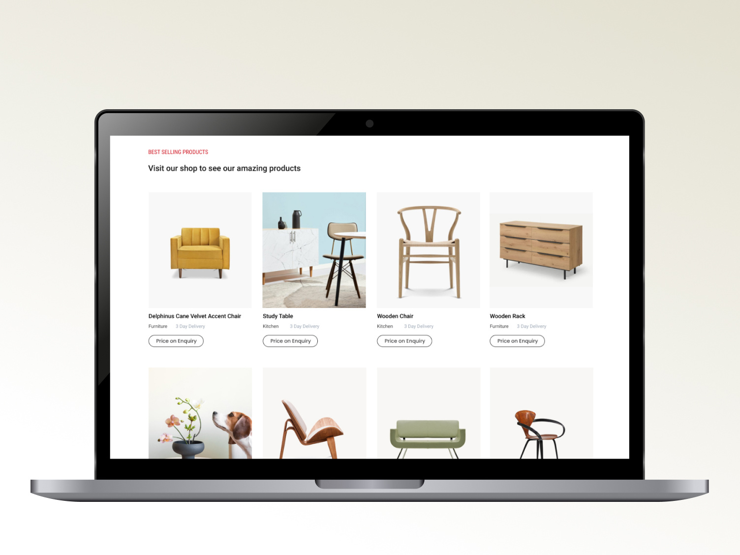 Furniture Hub branding clean decor e commerce furniture house interior modern shop ui webdesign