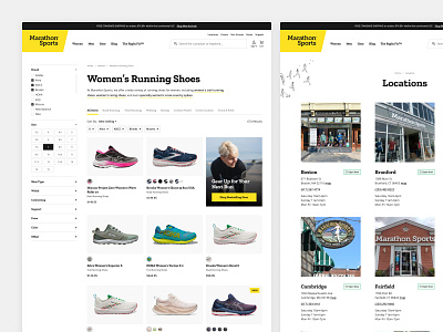 Marathon Sports Interiors ecommerce ecommerce design web design website website design