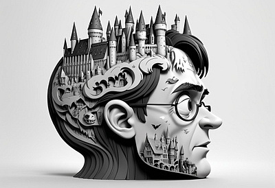 Harry Potter | The Magical Mindscape | tracingflock 3d ai art animation artificial intelligence books character comic art film freepik harry potter novel play tracingflock wizarding world