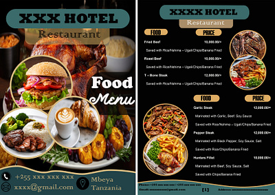 FOOD MENU BOOK DESIGN app branding graphic design hotel restaurant ui