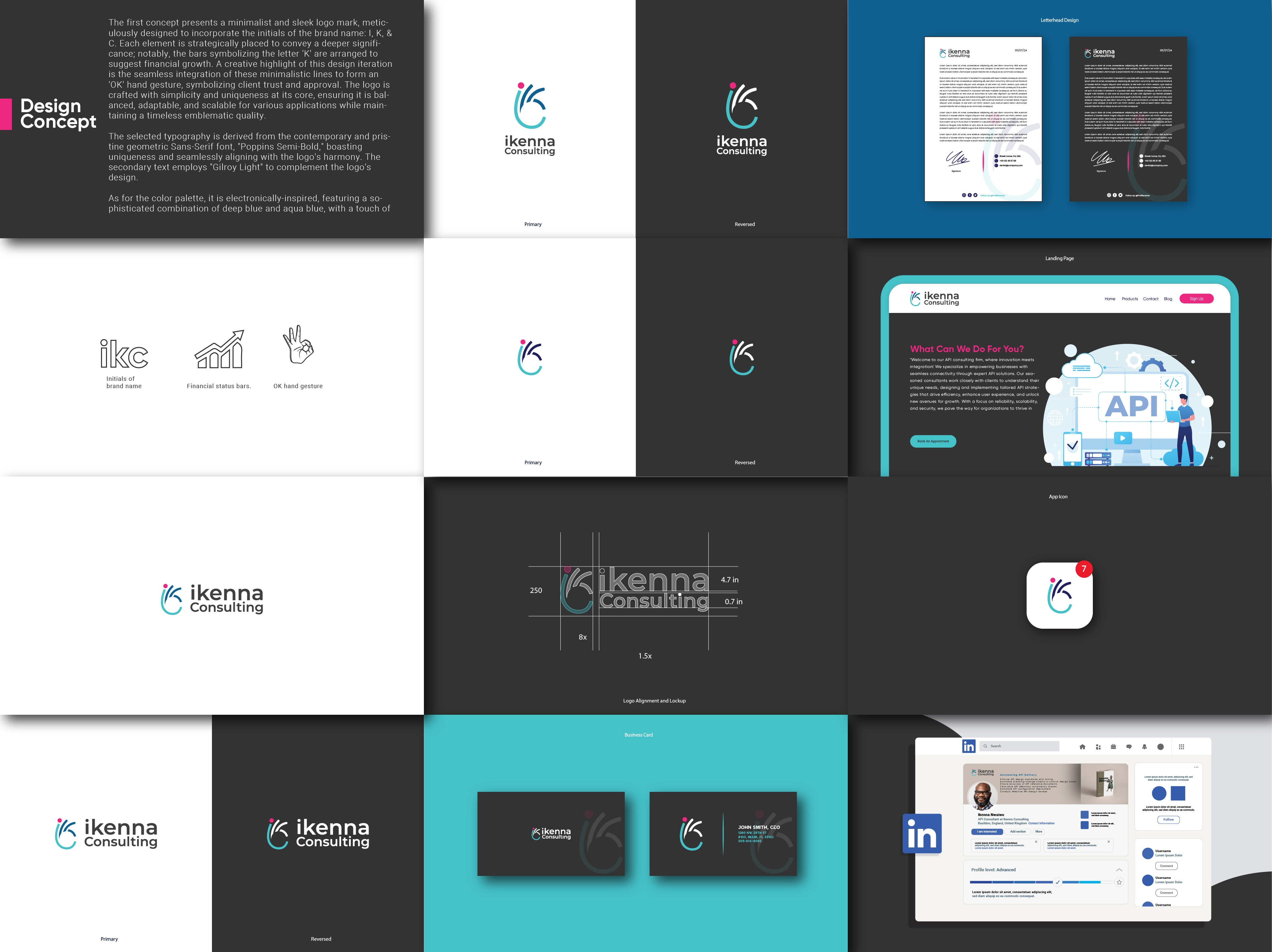 Ikenna Consulting branding design graphic design illustration logo motion graphics typography vector