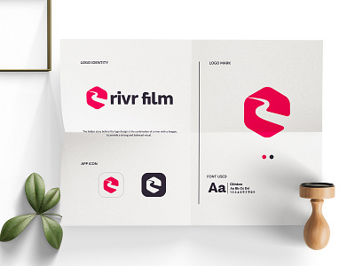 Rivr Film Logo Design 3d animation branding graphic design logo motion graphics ui