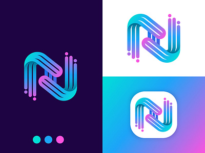 Netcom Logo Design 3d animation branding graphic design logo motion graphics ui