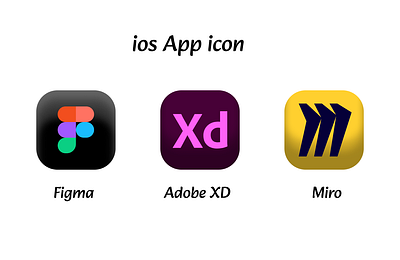 ios App icon 3d ui ux