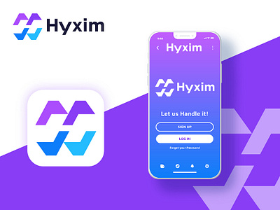 Hyxim Logo Design 3d animation branding graphic design logo motion graphics ui