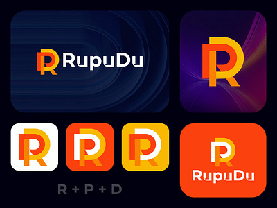Rupudu Logo Design 3d animation branding graphic design logo motion graphics ui