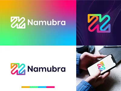 Namubra Logo Design 3d animation branding graphic design logo motion graphics ui