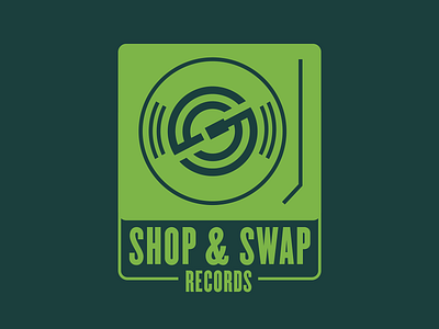 Shop & Swap Records Alt branding design graphic design identity illustration logo mark record store records vinyl