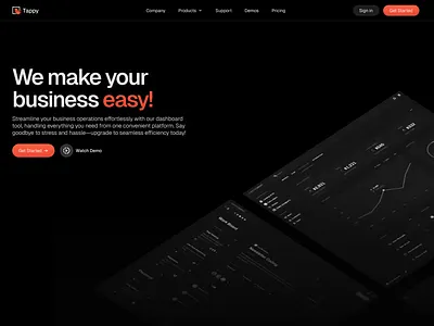 Tappy Enterprise design ui website