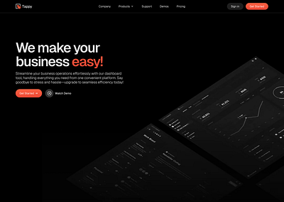 Tappy Enterprise design ui website