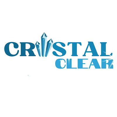 Crystal Clear logo design brand branding company graphic design illustration logo logo design typography vector
