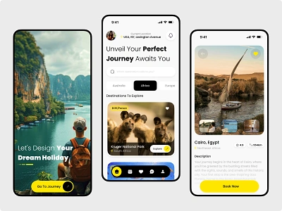 Travel Mobile App app application design mobile travel ui ui design ux