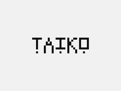 TAIKO branding brandmark clean design graphic design illustrator logo logotype mark minimal wordmark