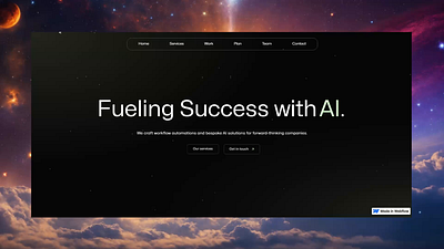 Success with Ai in webflow animation branding design figma framer graphic design illustration motion graphics ui uiux ux web design webflow