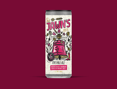 Pink Boots | This Jawn's On Us Label beer beer label brand branding conceptual design design graphic design illustration label label design packaging philadelphia philly typography vector