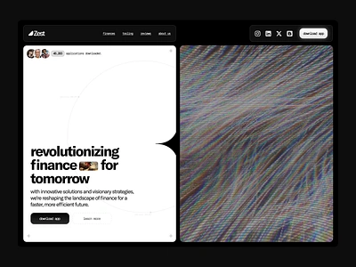 🏓 - finance landing page (daily ui III) animation finance landing page trending trippy web3