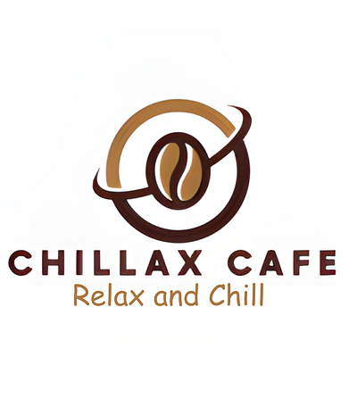 Chillax Cafe logo design brand branding company design graphic design illustration label logo ui vector