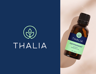 Thalia - Essential Oil Wellness Logo Design abstract aromatherapy aromatherapy logo aromatherapy oil aromatherapy packaging brand identity essential oil essential oil packaging logo logo design modern oil oil logo wellness wellness logo wellness packaging