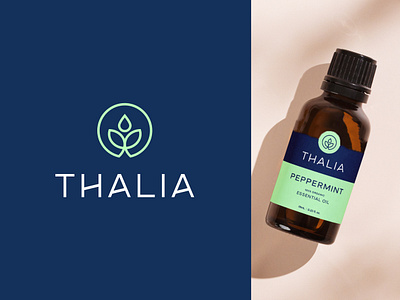 Thalia - Essential Oil Wellness Logo Design abstract aromatherapy aromatherapy logo aromatherapy oil aromatherapy packaging brand identity essential oil essential oil packaging logo logo design modern oil oil logo wellness wellness logo wellness packaging