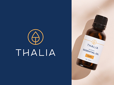 Thalia - Essential Oil Wellness Logo Design aromatherapy brand identity essential oil essential oil label essential oil logo essential oil packaging essential oils letter t letter t logo logo logo design modern oil oil logo oil logo design wellness wellness label wellness logo wellness packaging