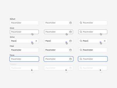 Input UI - Daily UI clean design design system figma figma kit form hover input field input ui inspiration search ui states text text field text field ui ui ui input ui kit unityle unityle.com