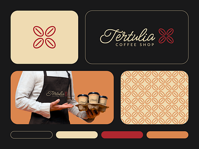 Tertulia Coffee Shop adobe illustrator brand identity branding coffee coffee shop design graphic design graphic designer logo logo design logotype visual identity